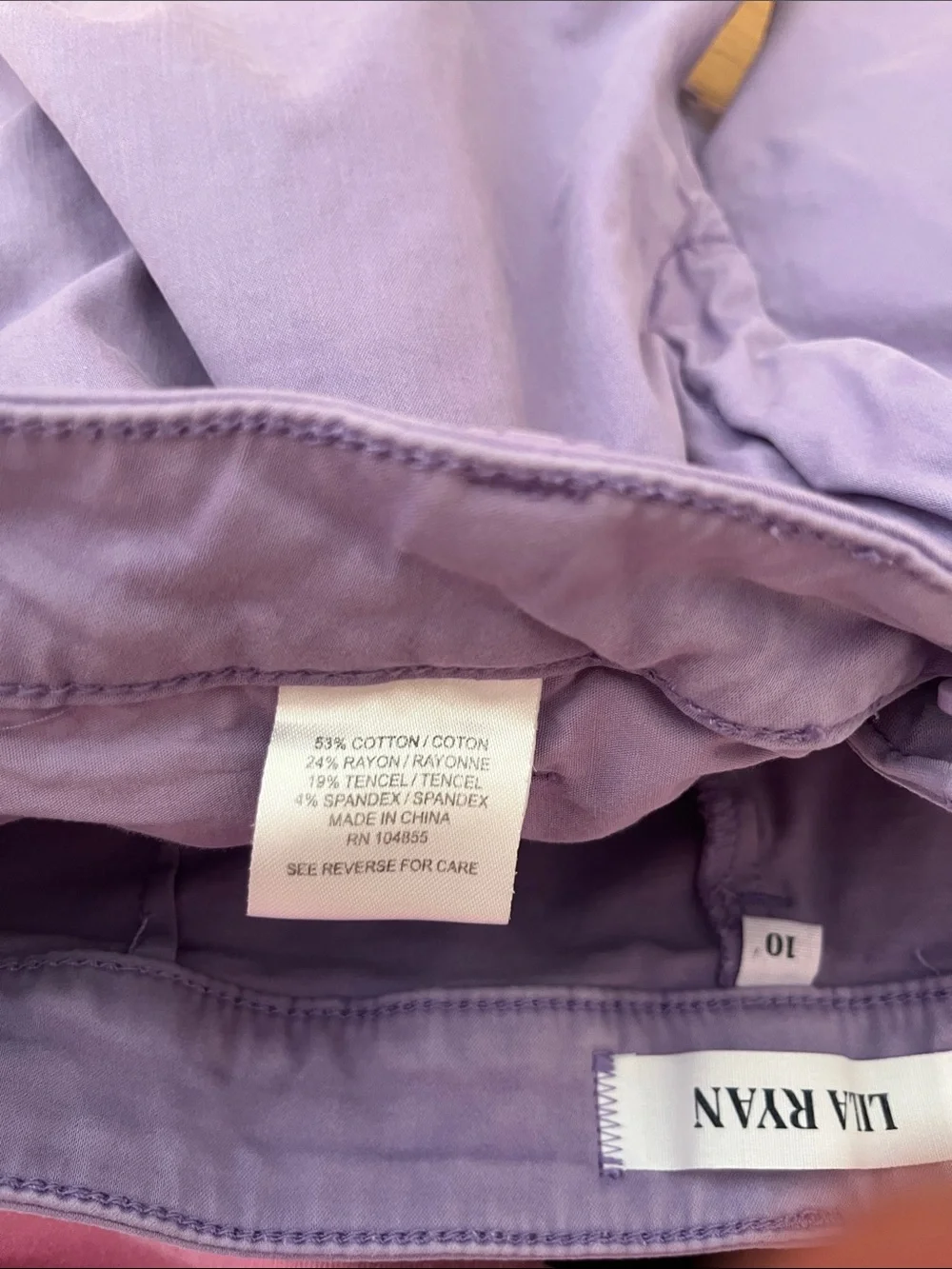 Lila Ryan “Susannah” Lilac 4” Chino Shorts
